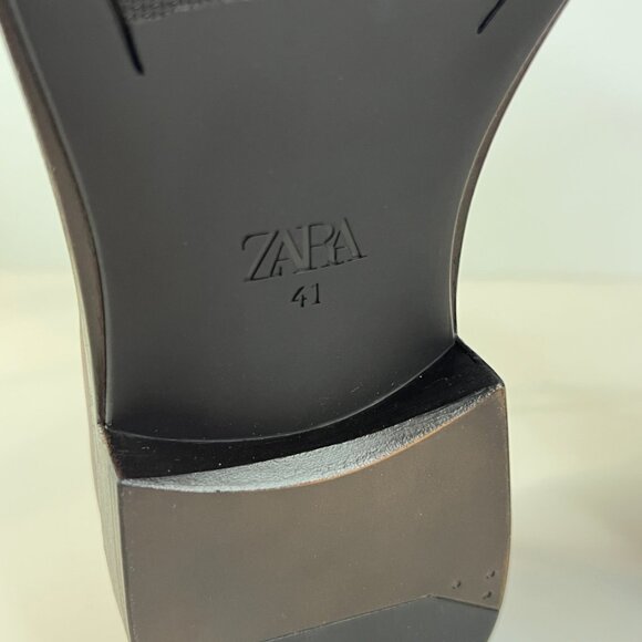 Zara Cap Toe Oxford Genuine Leather Dress Shoes - Picture 7 of 7